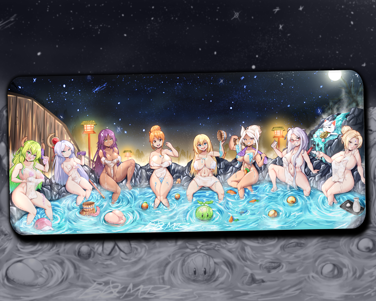 Waifu Onsen Deskmat