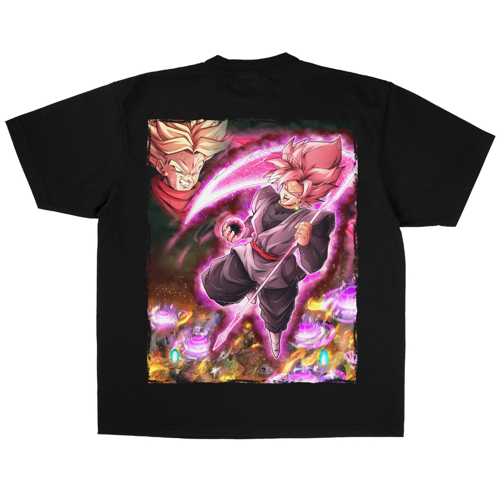 [F&B] Rose Black Tee