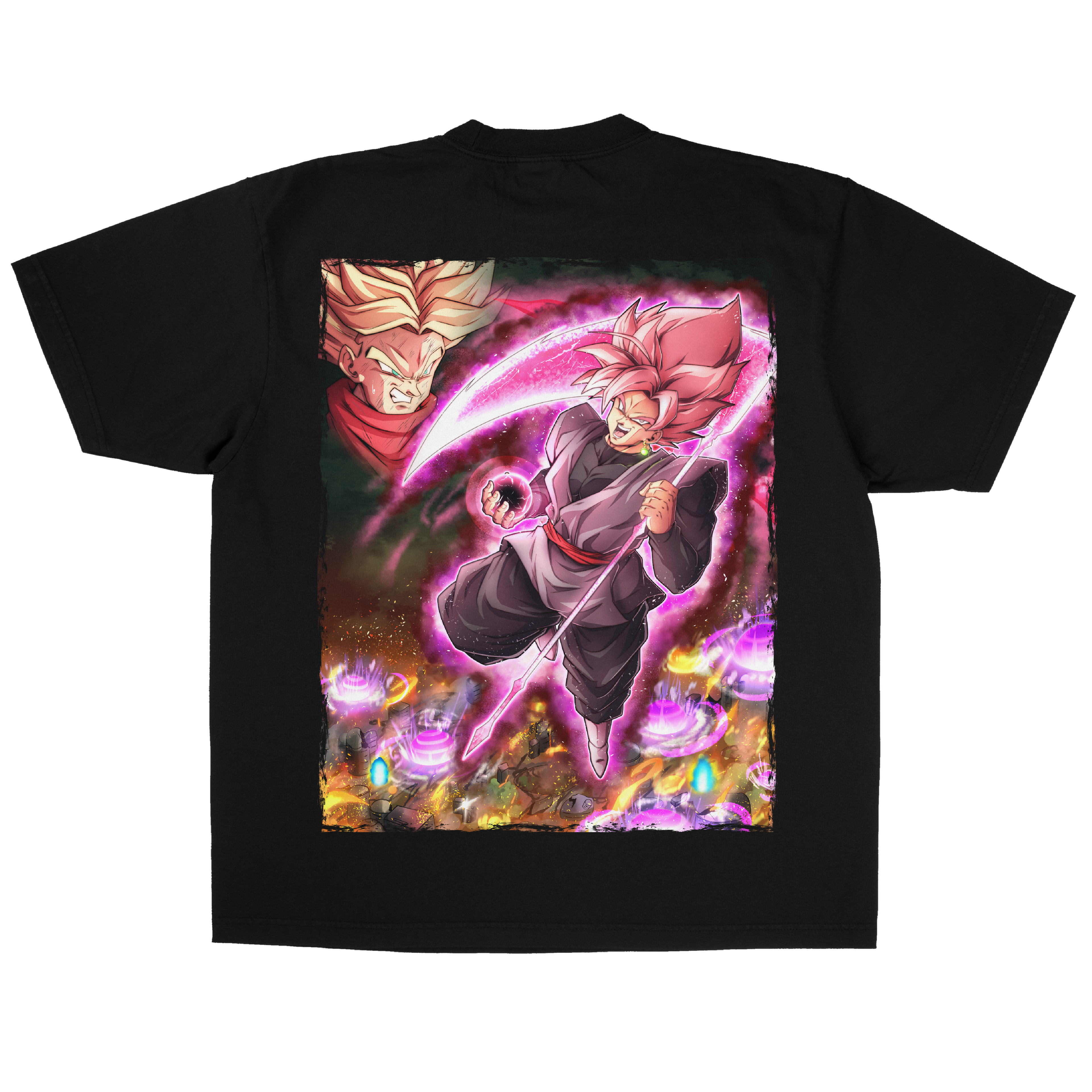 [F&B] Rose Black Tee