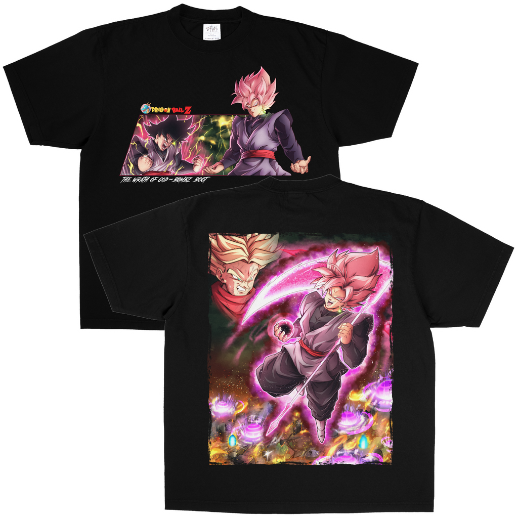 [F&B] Rose Black Tee