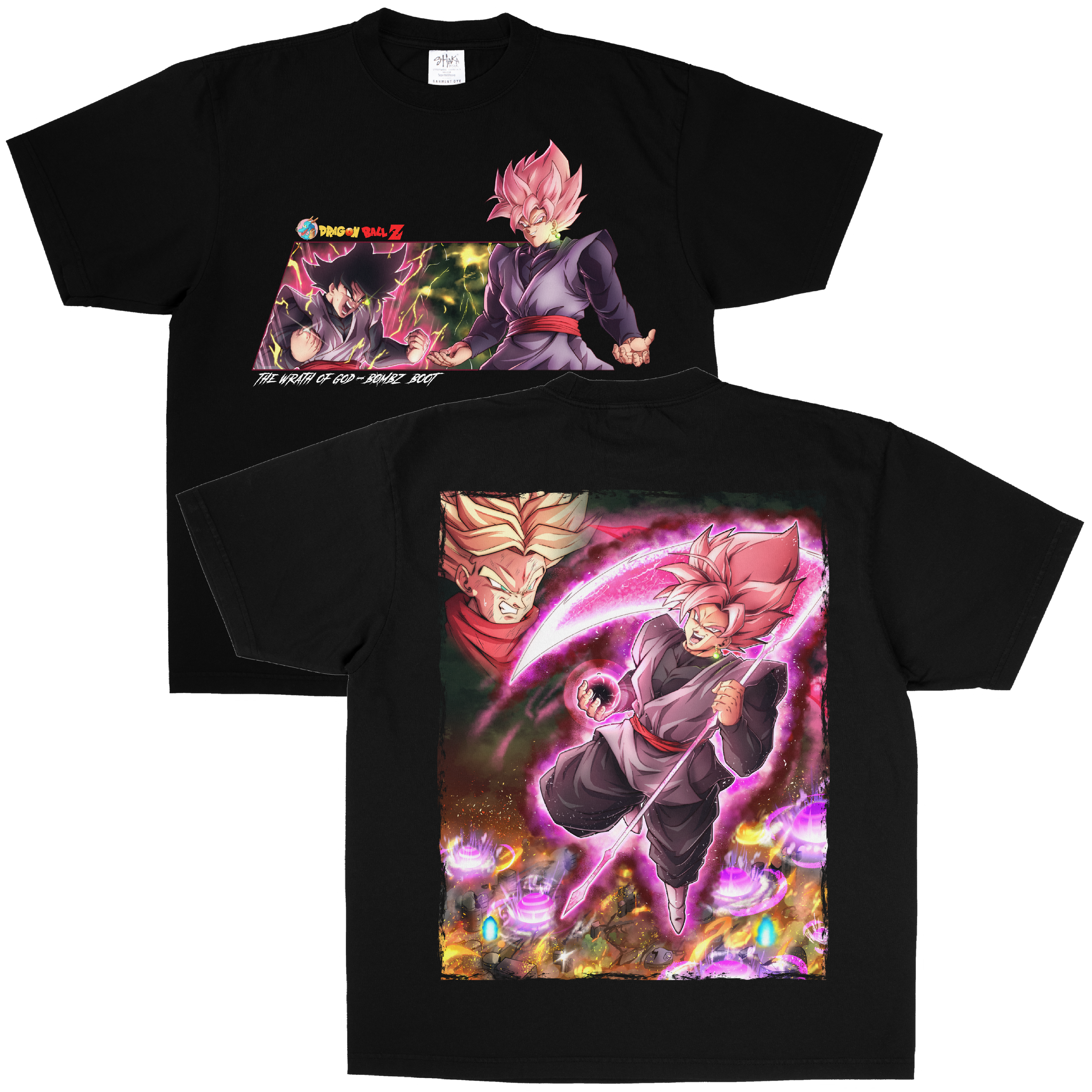 [F&B] Rose Black Tee