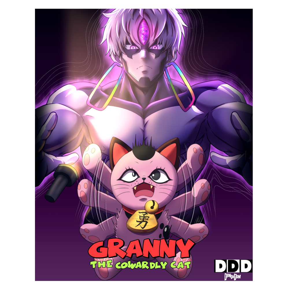 Granny the Cowardly Cat [Sticker]
