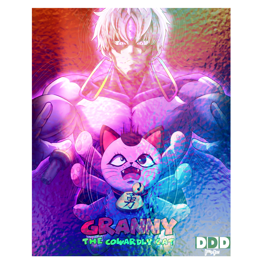 Granny the Cowardly Cat [Sticker]